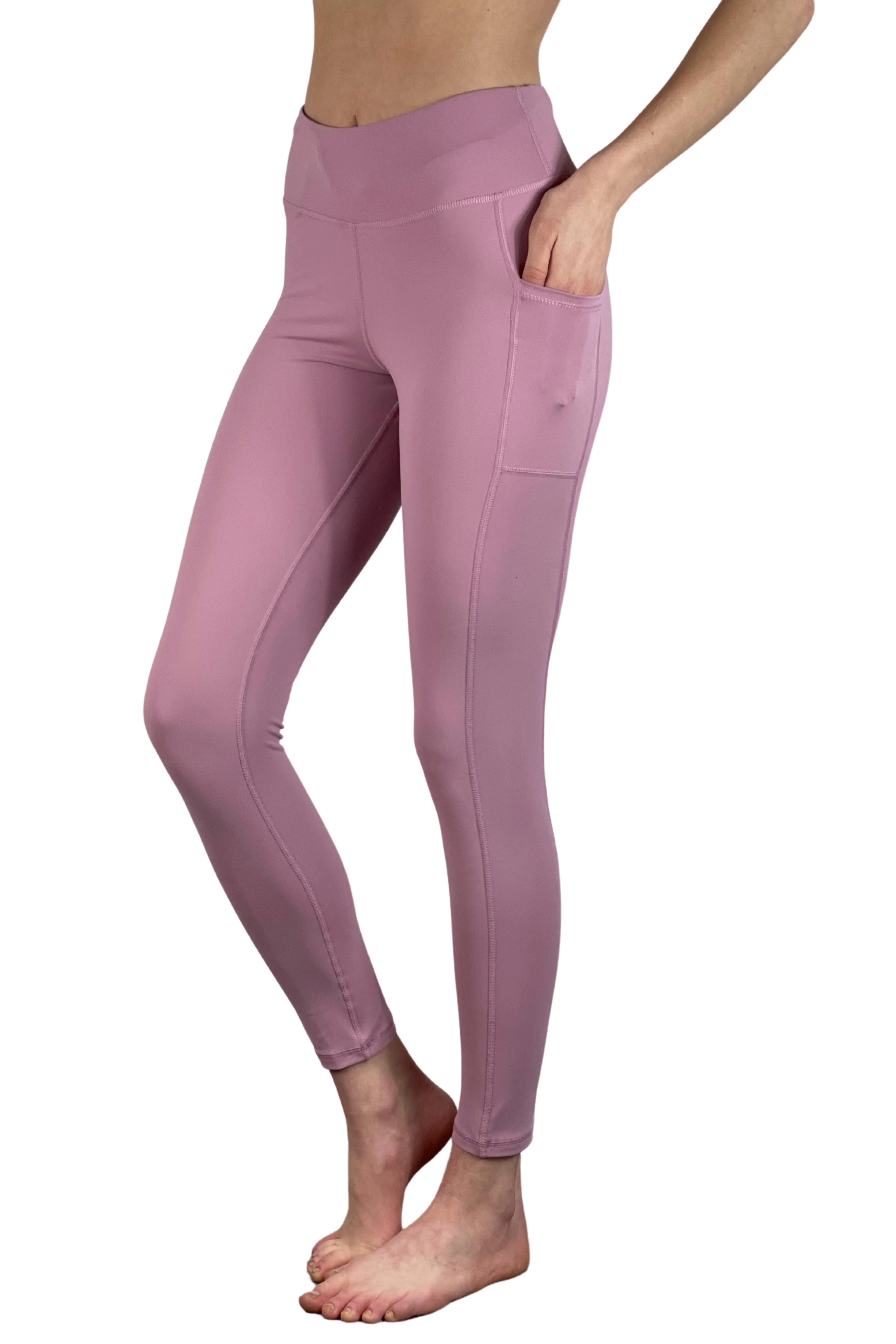 4202/HC - "On Cloud 9"  Cell Phone Pocket Legging/ Rose