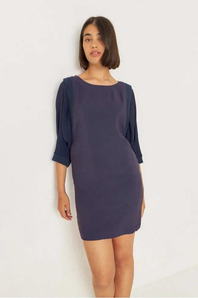 ADAIE Dress navy violet | SKFK