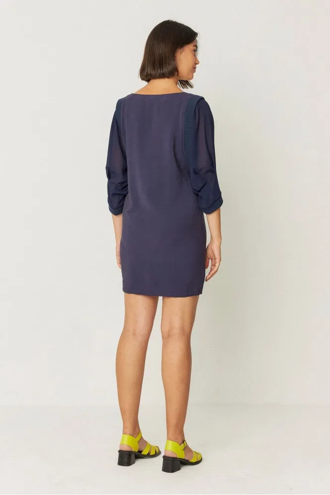 ADAIE Dress navy violet | SKFK