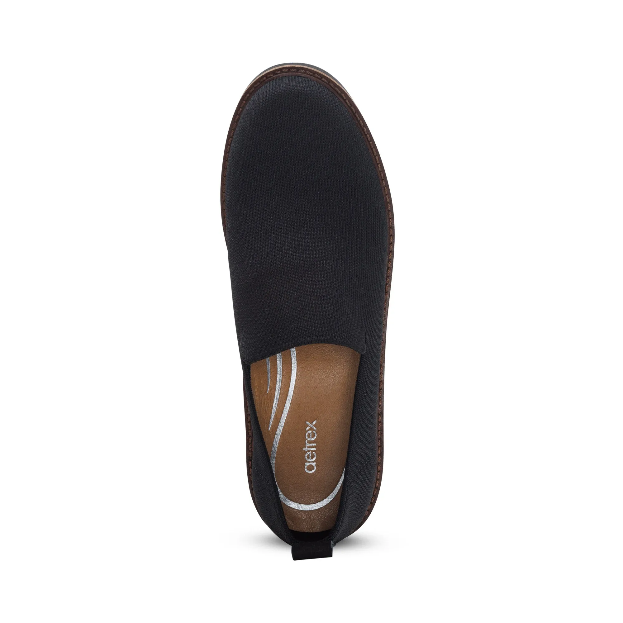 Aetrex Chloe Slip On Loafer Black