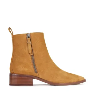 ALEKSI LEATHER SUEDE ZIP ANKLE BOOTS