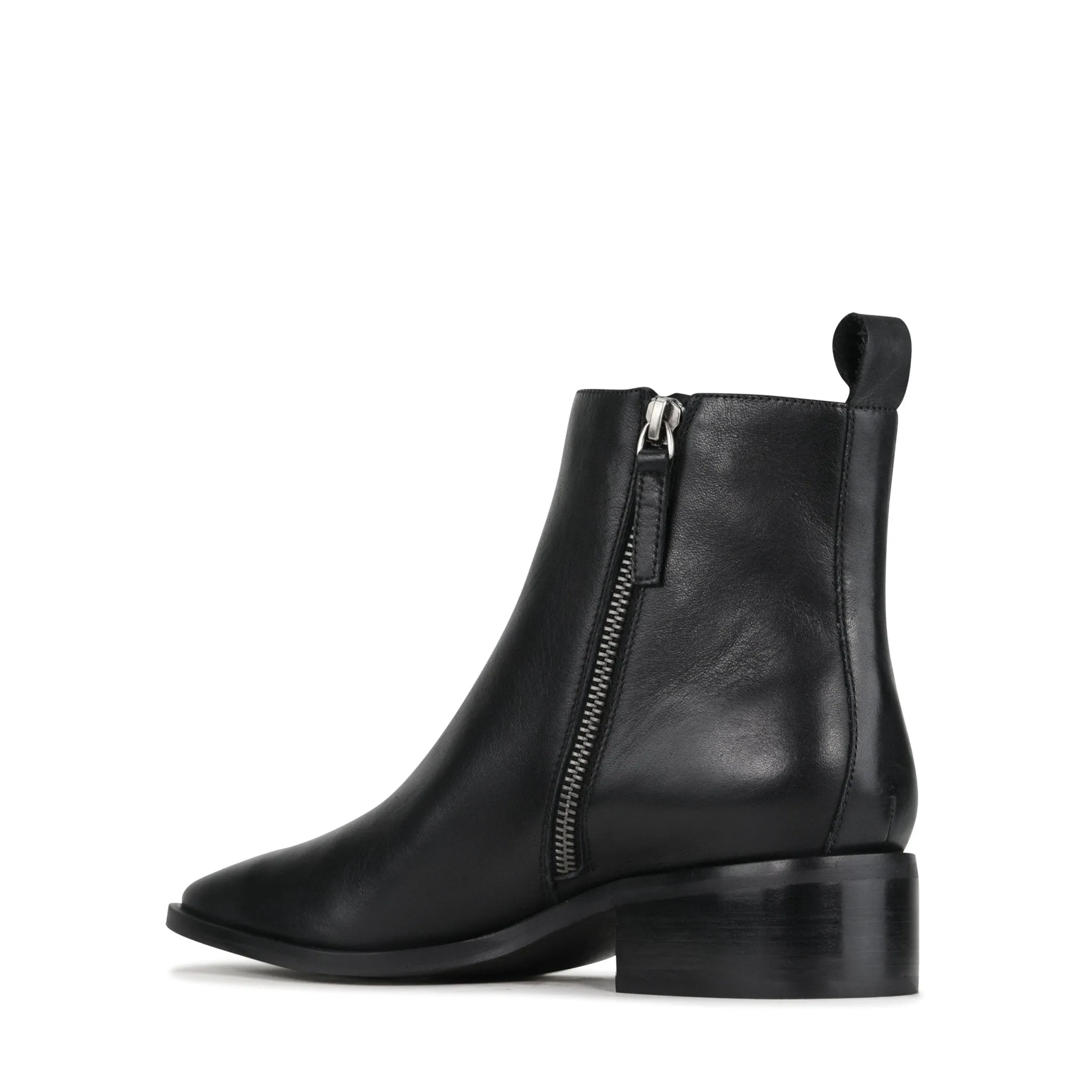 ALEKSI LEATHER SUEDE ZIP ANKLE BOOTS