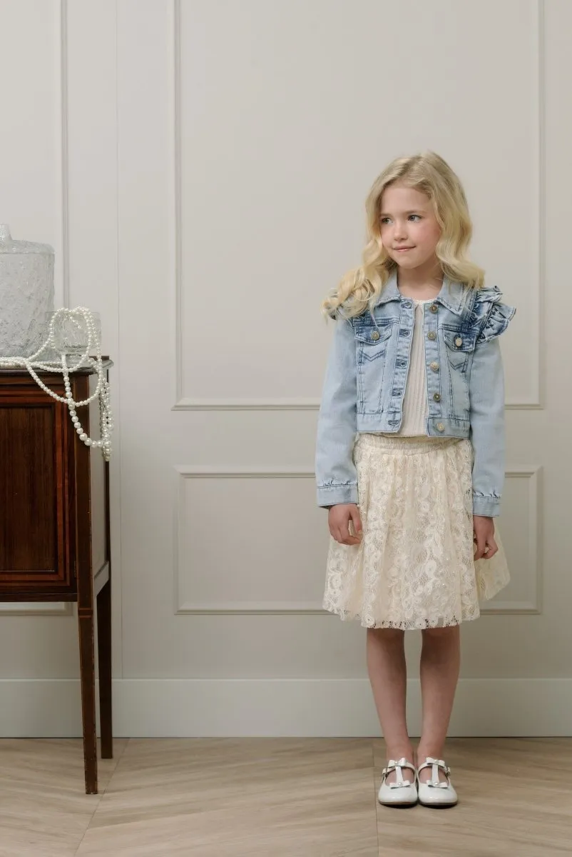 ALLY ruffles jacket Denim