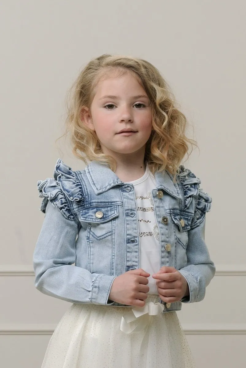 ALLY ruffles jacket Denim