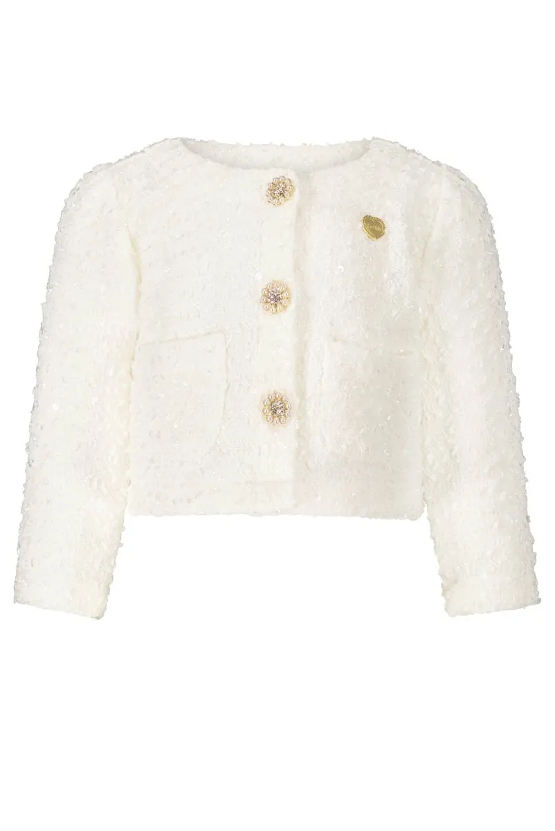 AMSYLA glitter-knit jacket