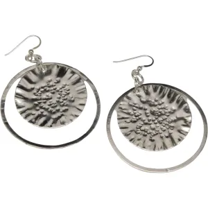 Argentium Hoop & Disc Earrings