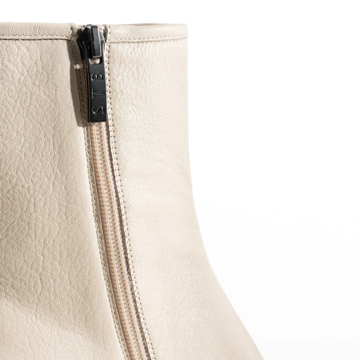 Arlo bootie leather - OFF WHITE