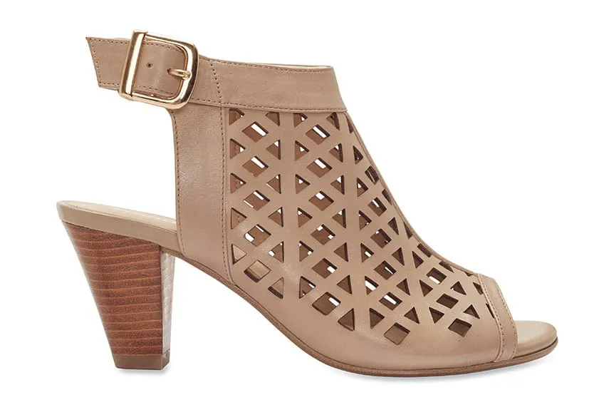 Bandit Heel in Neutral Leather