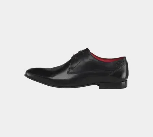 Base London Button Waxy Formal Shoes
