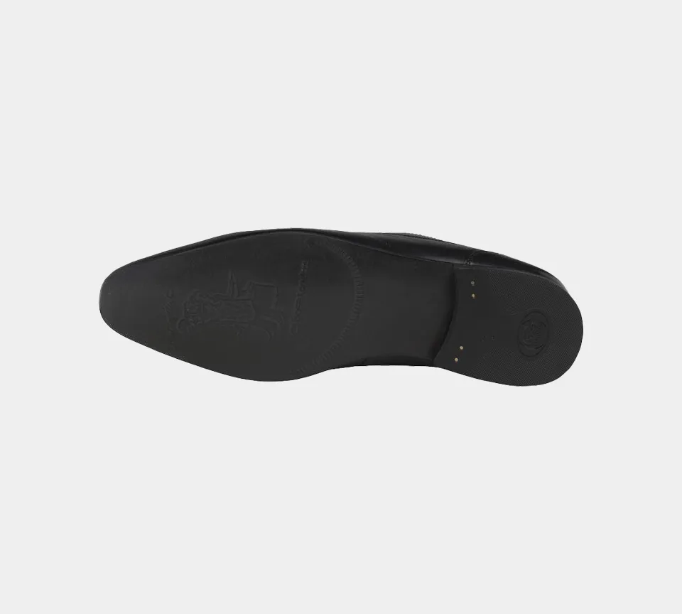 Base London Button Waxy Formal Shoes