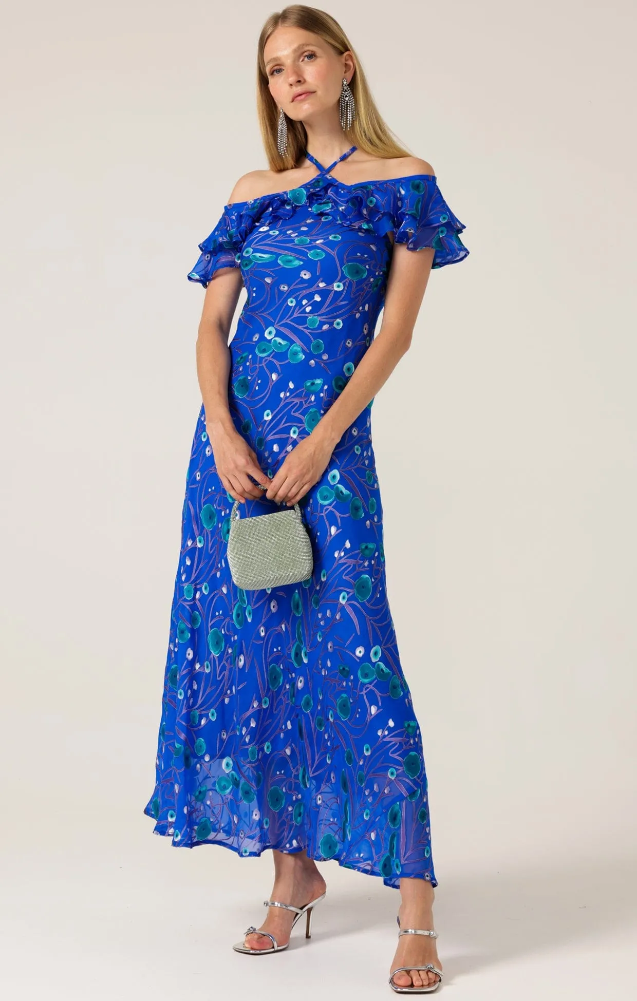BLUE BIRD BIAS DRESS