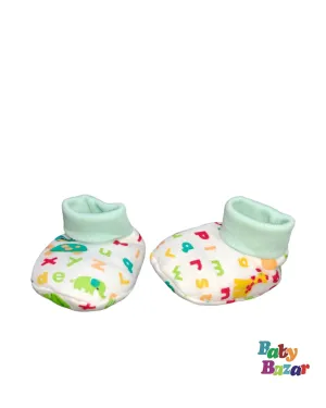 Booties For Newborn Baby In Aqua Color