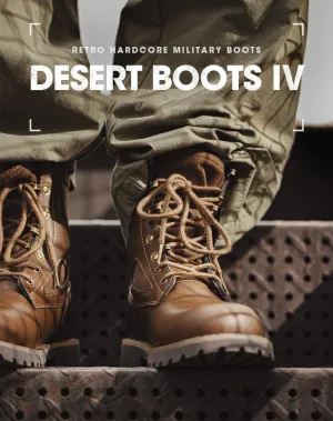 British Style Retro Hardcore Military Men's Combat Boot
