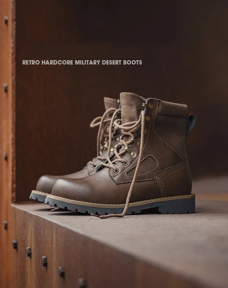 British Style Retro Hardcore Military Men's Combat Boot