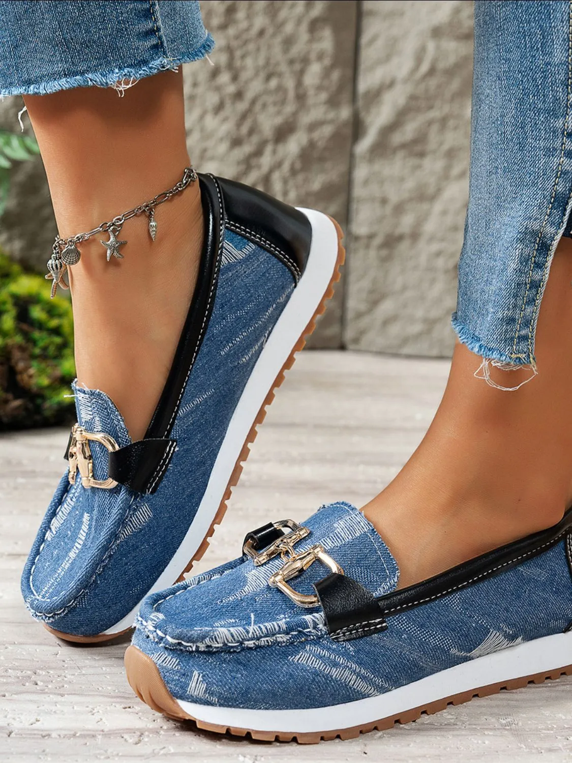 Canvas Charm Slip Ons