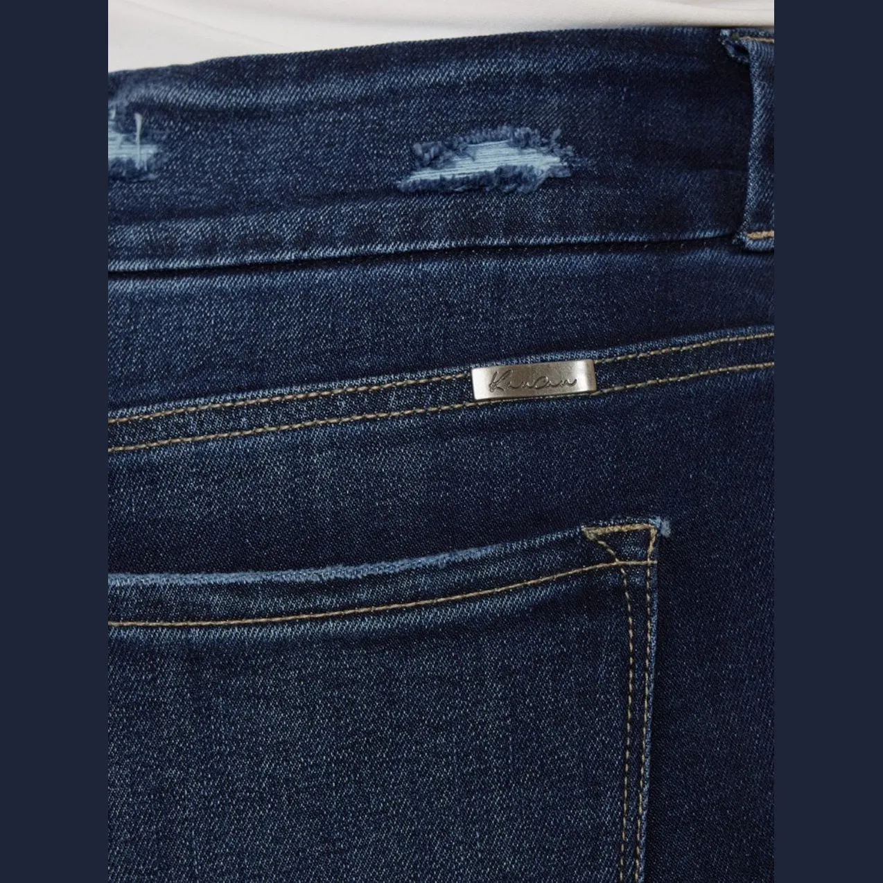 Cat's Whiskers Raw Hem High Waist Jeans
