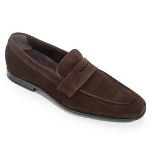 Chambers Dark Brown Suede Loafer