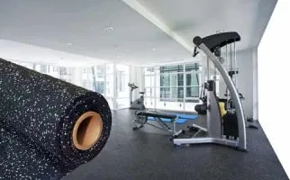 Commercial Gym Rubber Matting Linear Metre