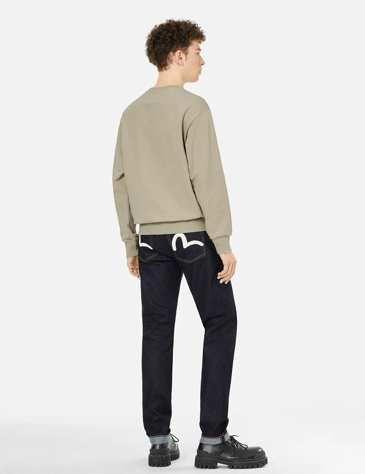 Daruma and Logo Embroidery Relax Fit Sweatshirt