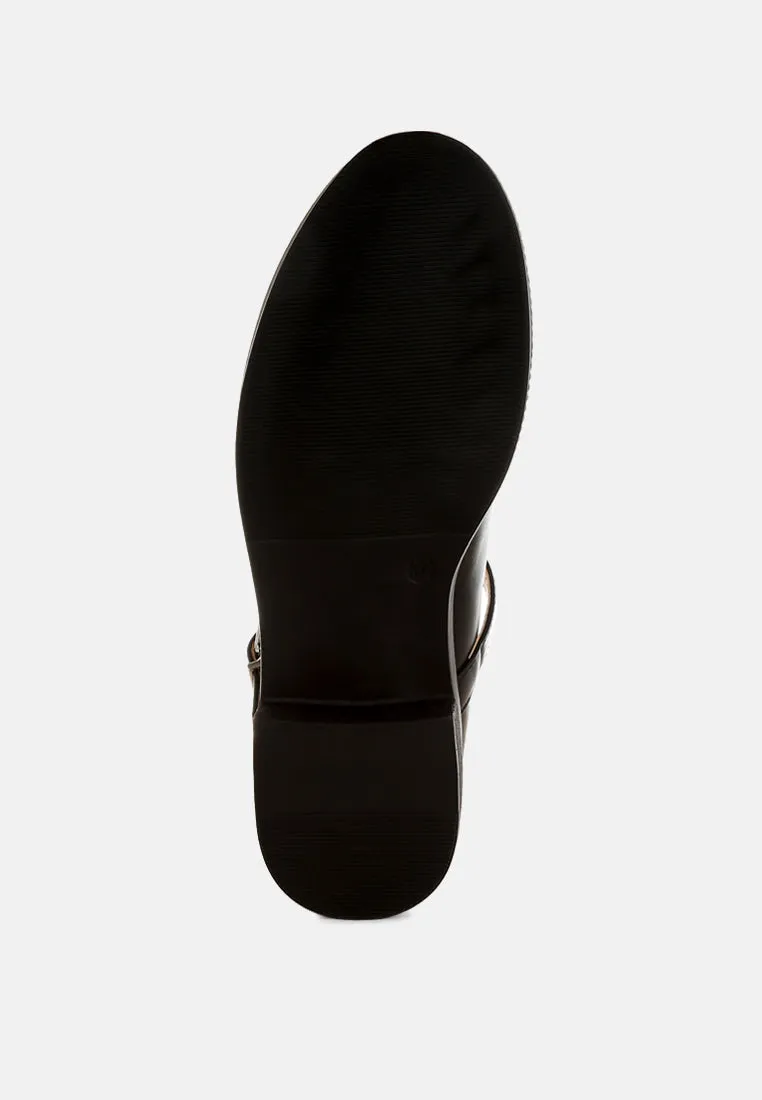 Ejeta  Faux Leather Mary Jane Shoes