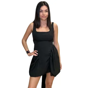 Elegant Open Back Bow Dress
