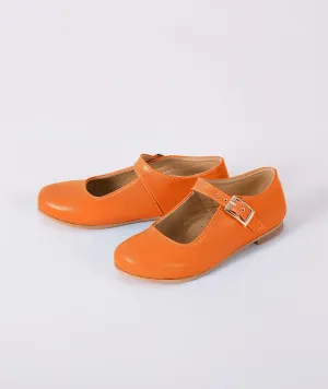 Elegant Orange Comfortable Kids Shoes