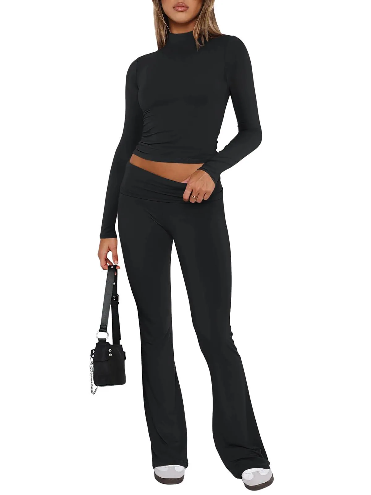 Elevate Your Style Cropped Long Sleeve Set