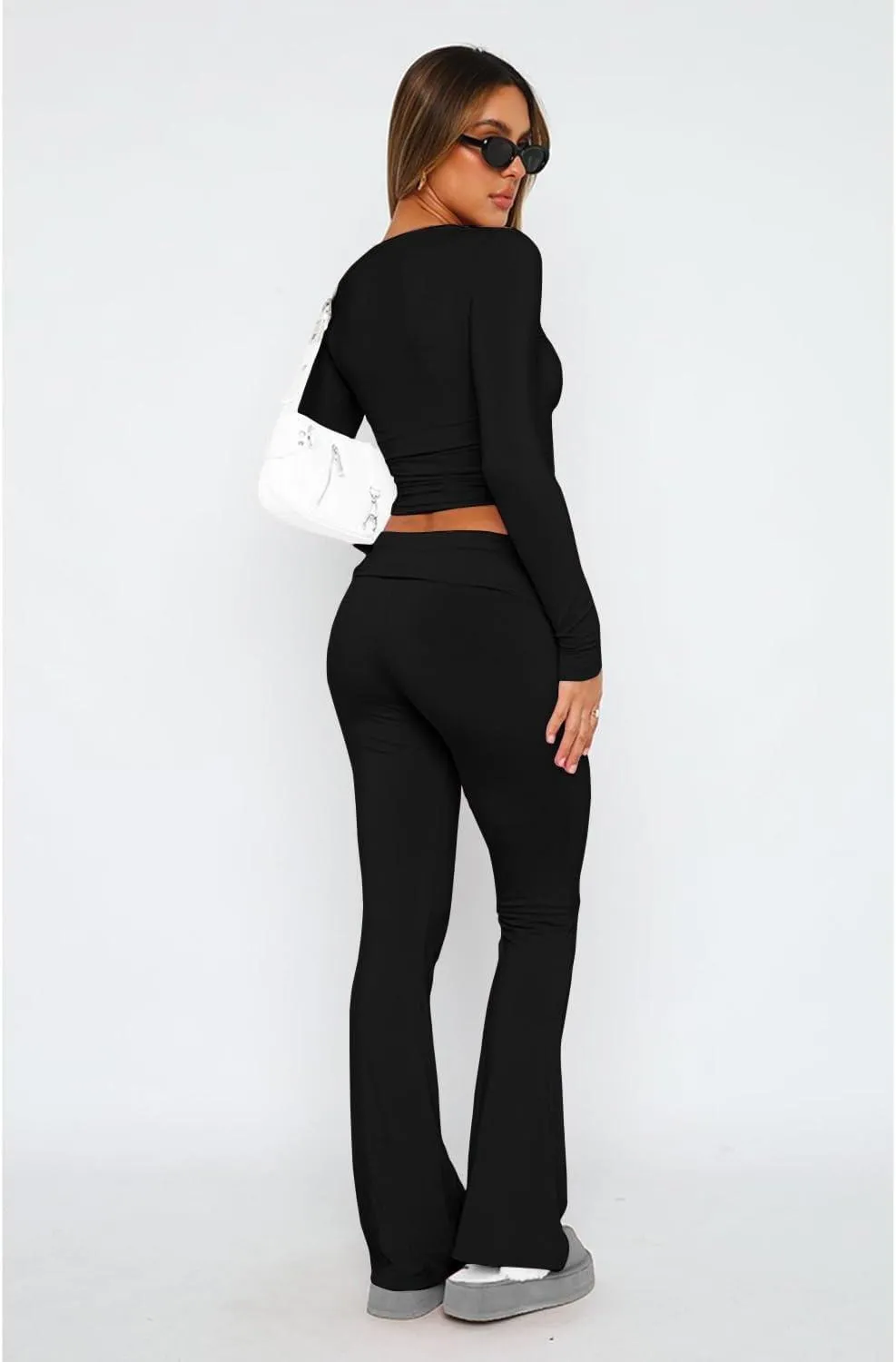 Elevate Your Style Cropped Long Sleeve Set