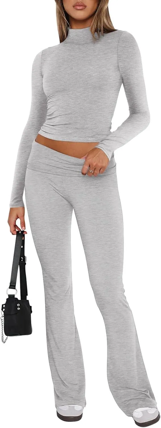 Elevate Your Style Cropped Long Sleeve Set