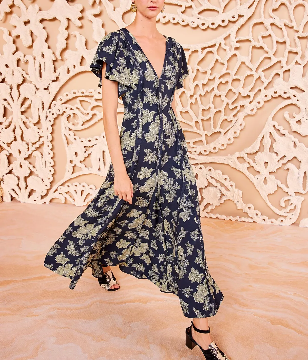 Evette Dress in Minuit