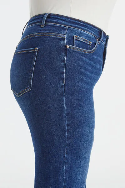Explore More Collection - BAYEAS Full Size High Waist Cat's Whisker Wide Leg Jeans