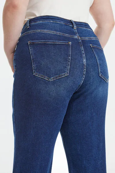 Explore More Collection - BAYEAS Full Size High Waist Cat's Whisker Wide Leg Jeans