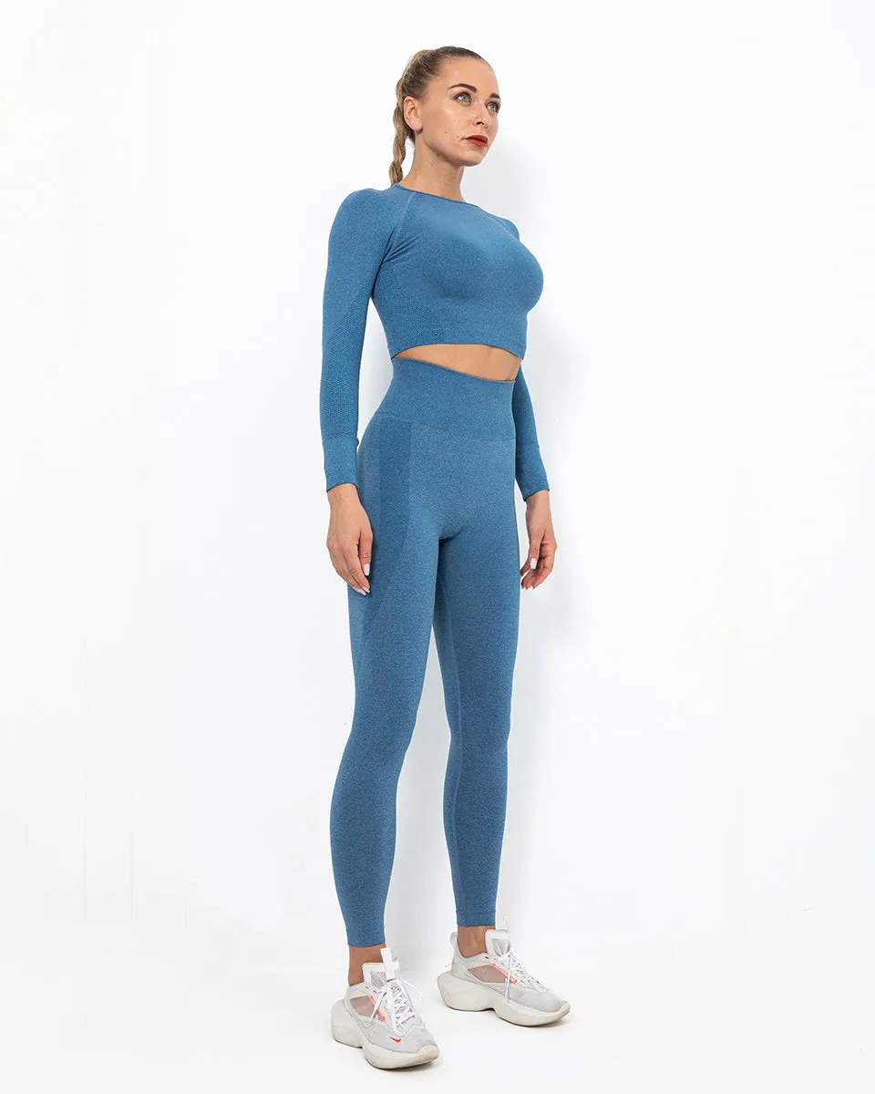 Felicity Seamless Leggings - Blue
