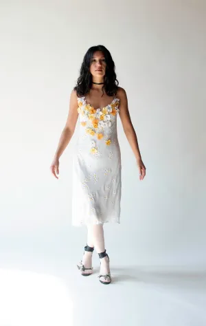Floral Applique Chiffon Dress | Moschino Cheap & Chic