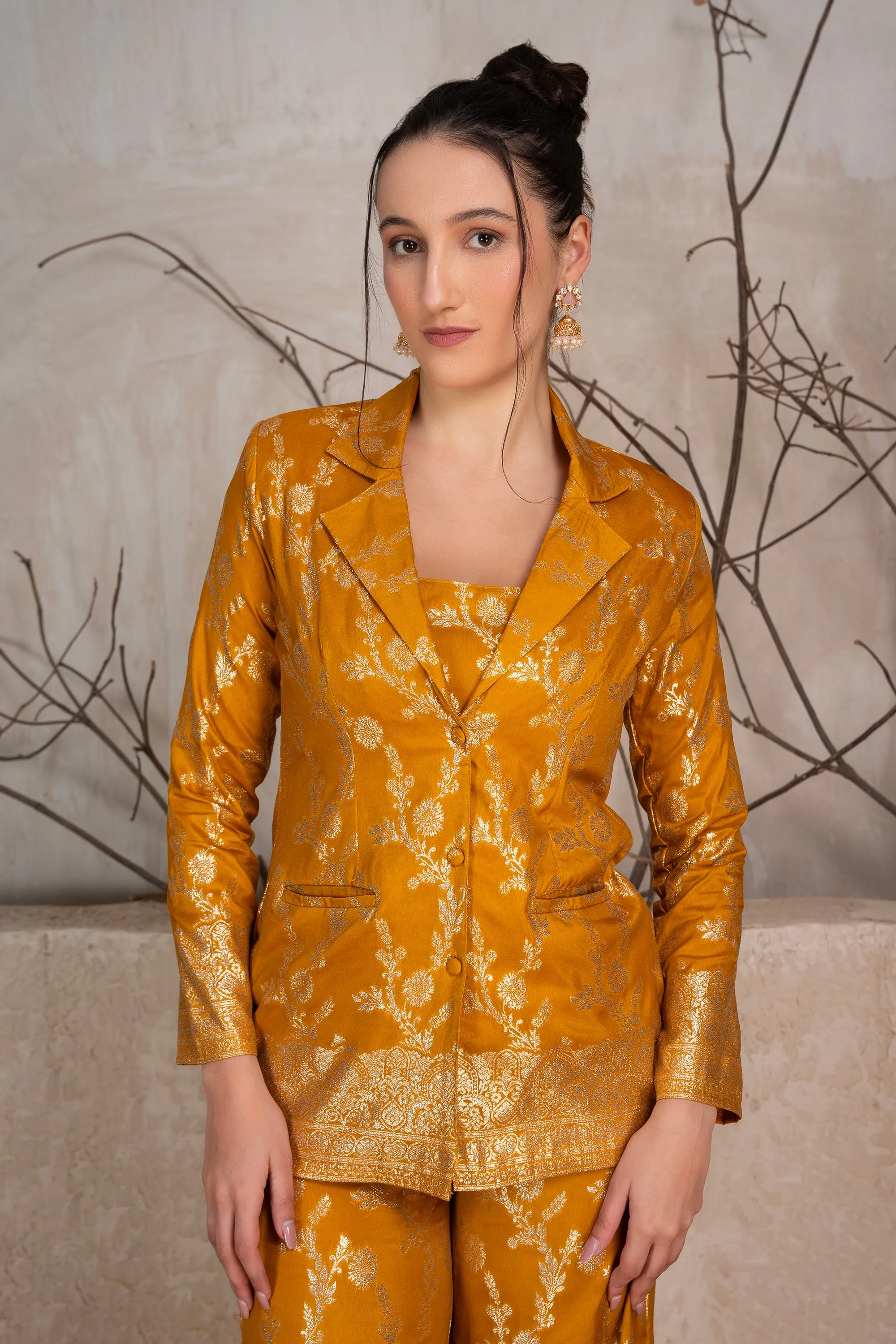 Golden Bloom Co-Ord Set