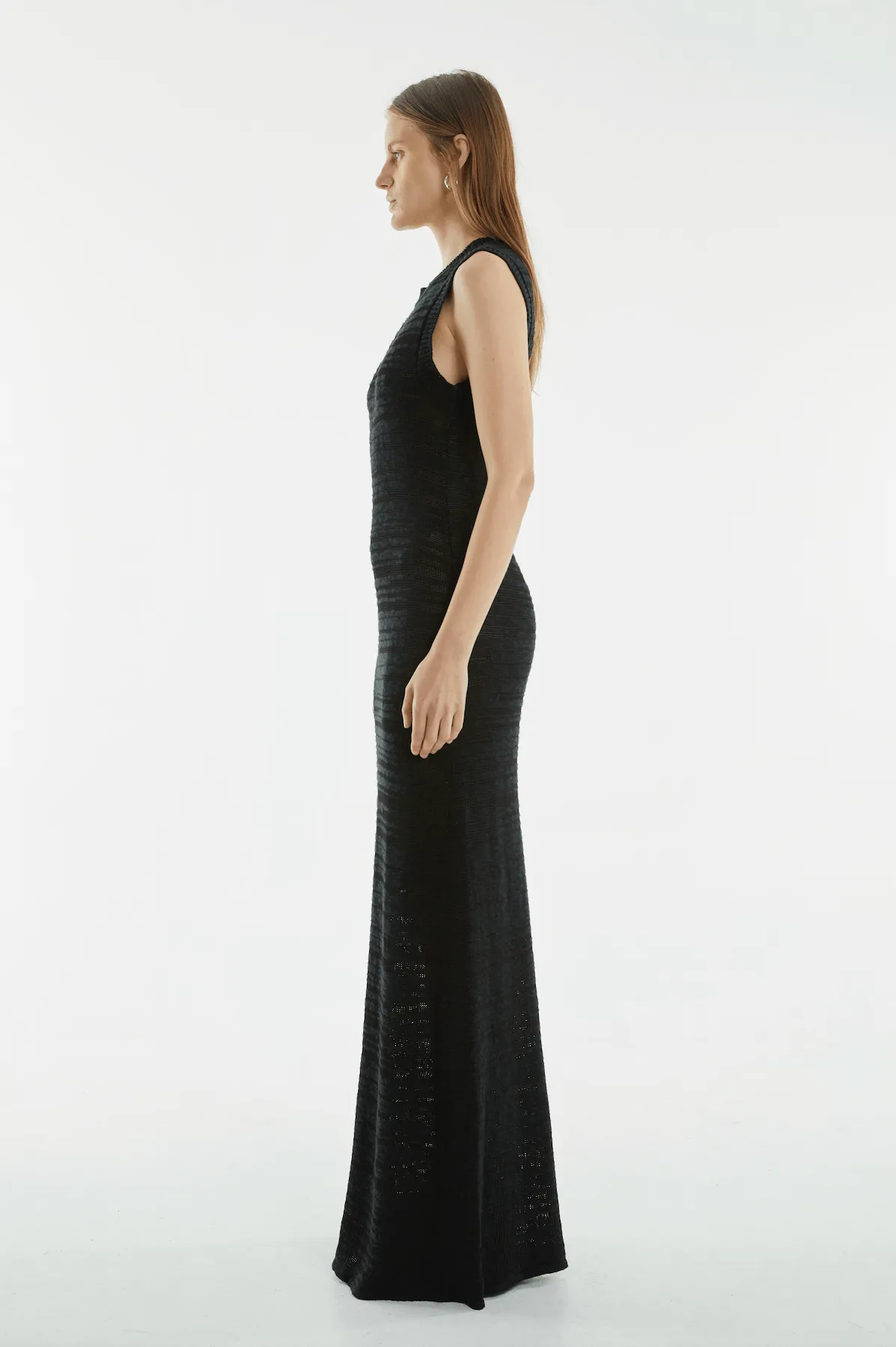 HAZE KNIT MAXI TANK DRESS | BLACK
