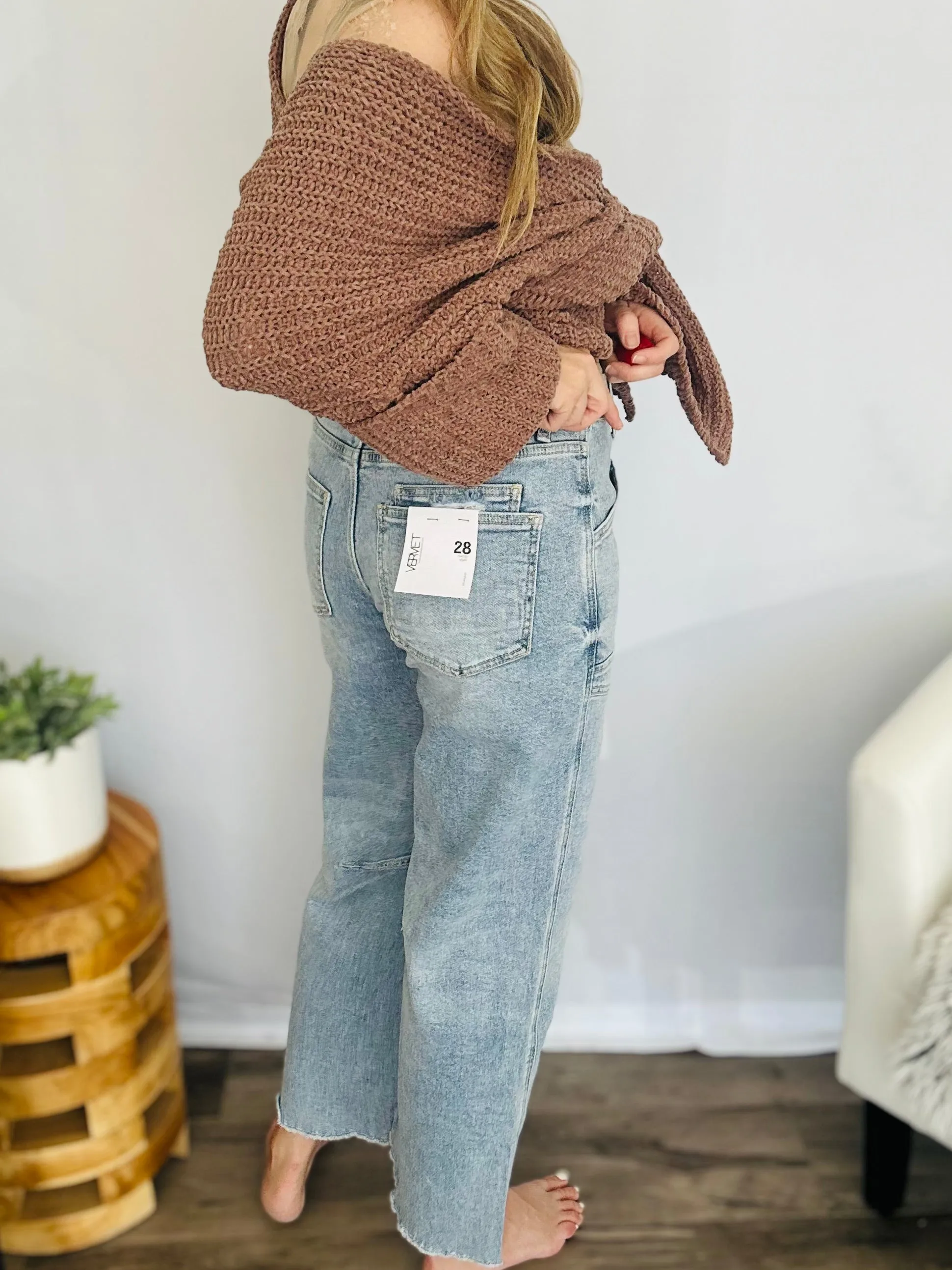 High Rise Barrel Jeans