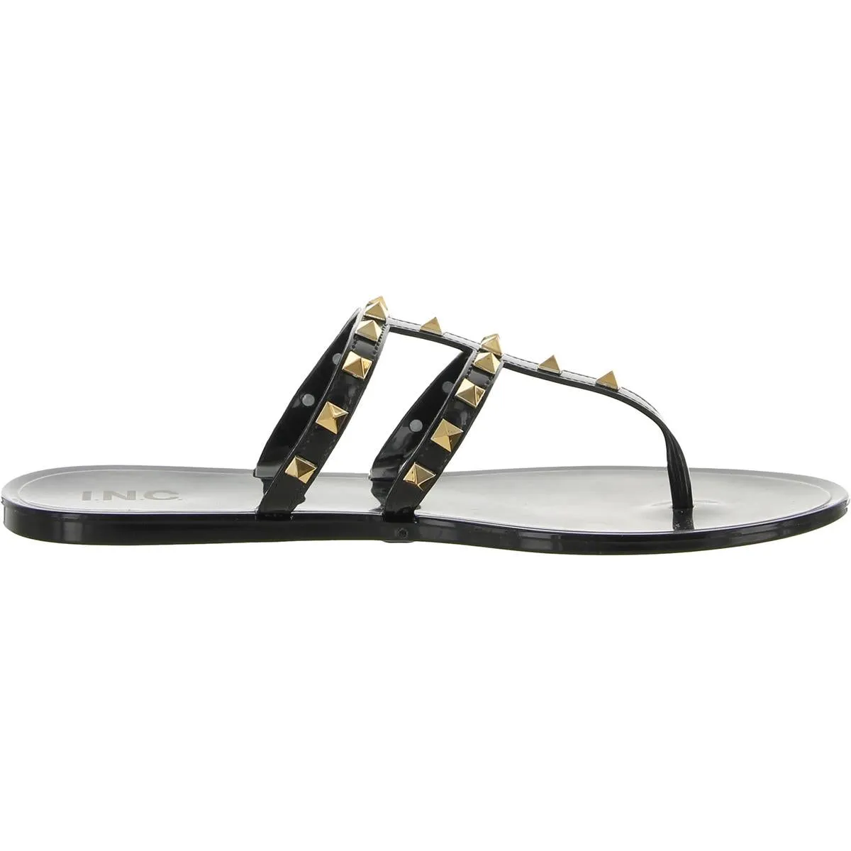 INC Womens Ellie Patent Flip-Flop Thong Sandals