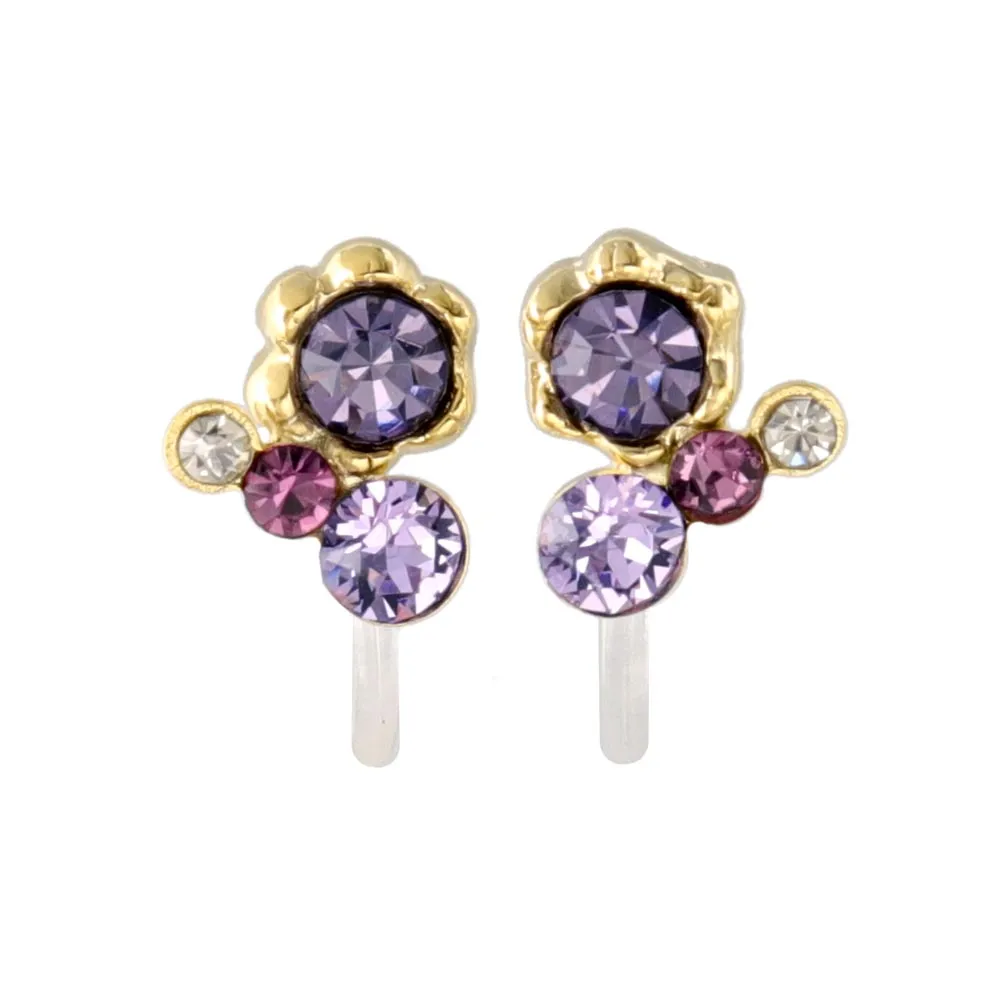 Jewel Cluster Invisible Clip Ons