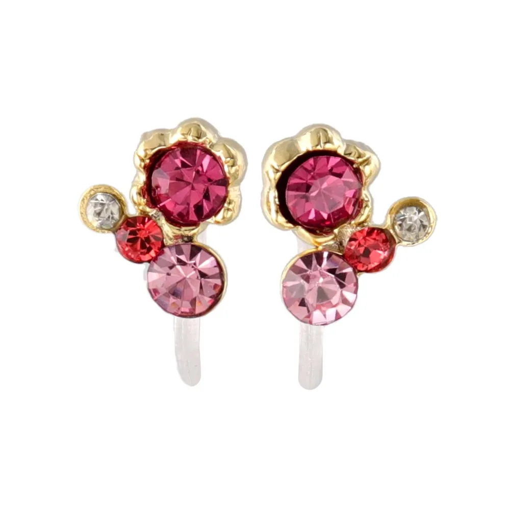 Jewel Cluster Invisible Clip Ons