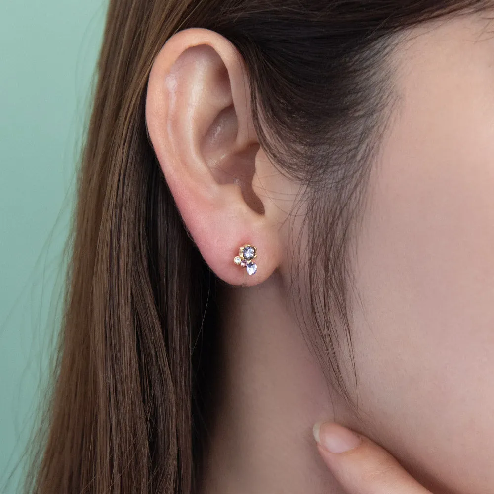 Jewel Cluster Invisible Clip Ons