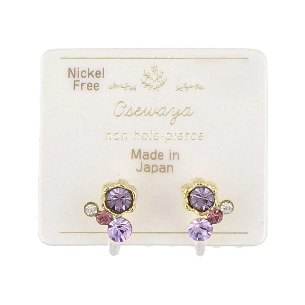Jewel Cluster Invisible Clip Ons