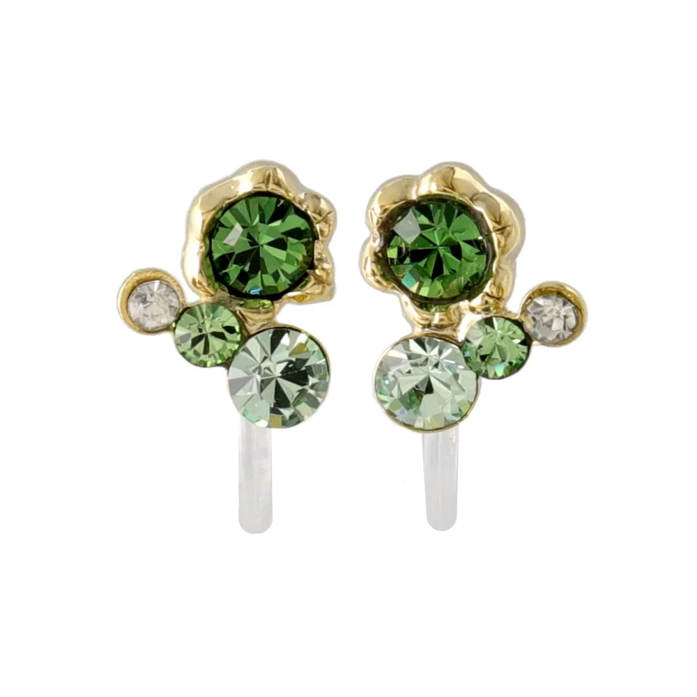 Jewel Cluster Invisible Clip Ons