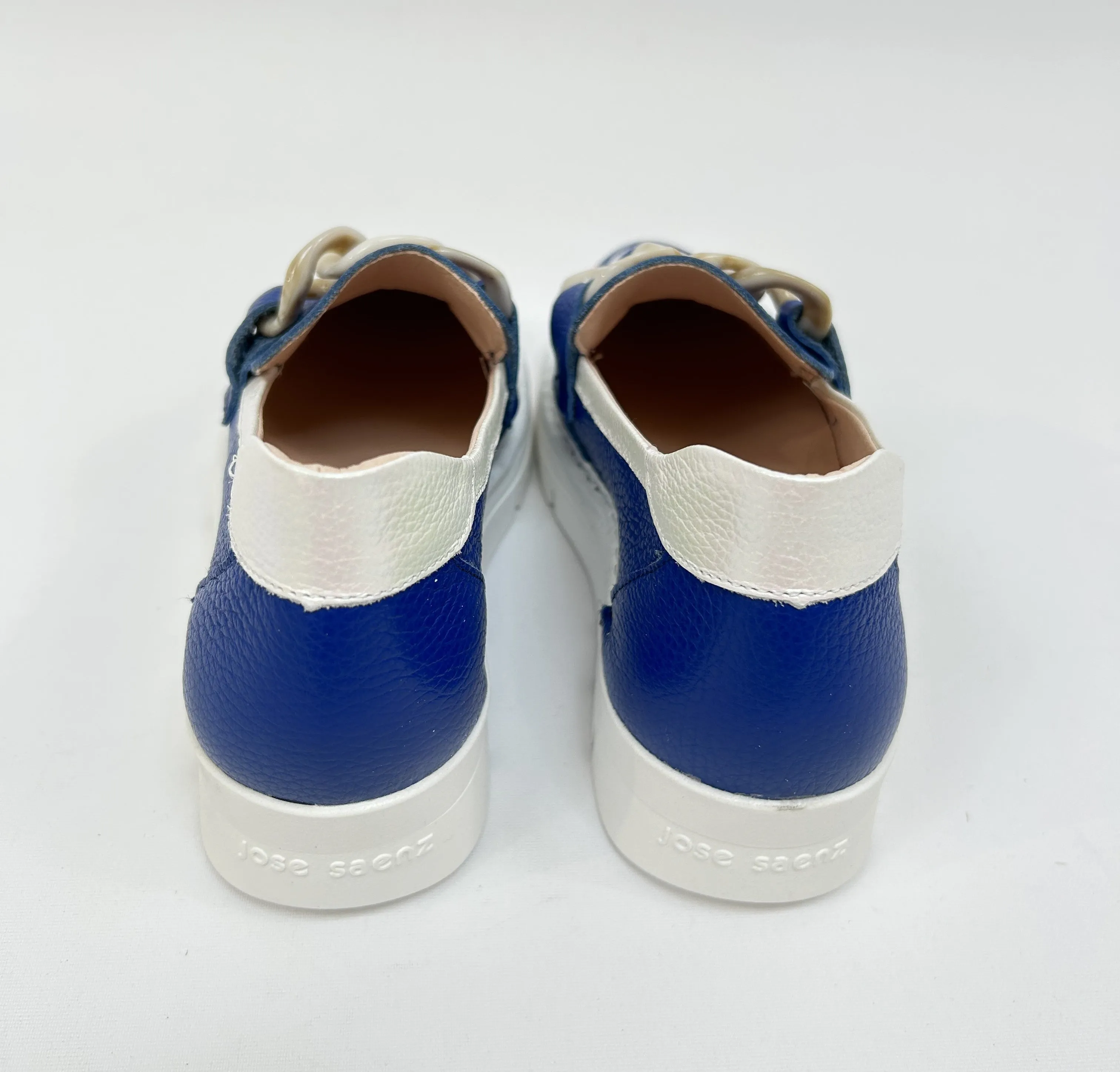 JOSE SAENZ Blue Loafers