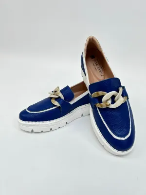 JOSE SAENZ Blue Loafers