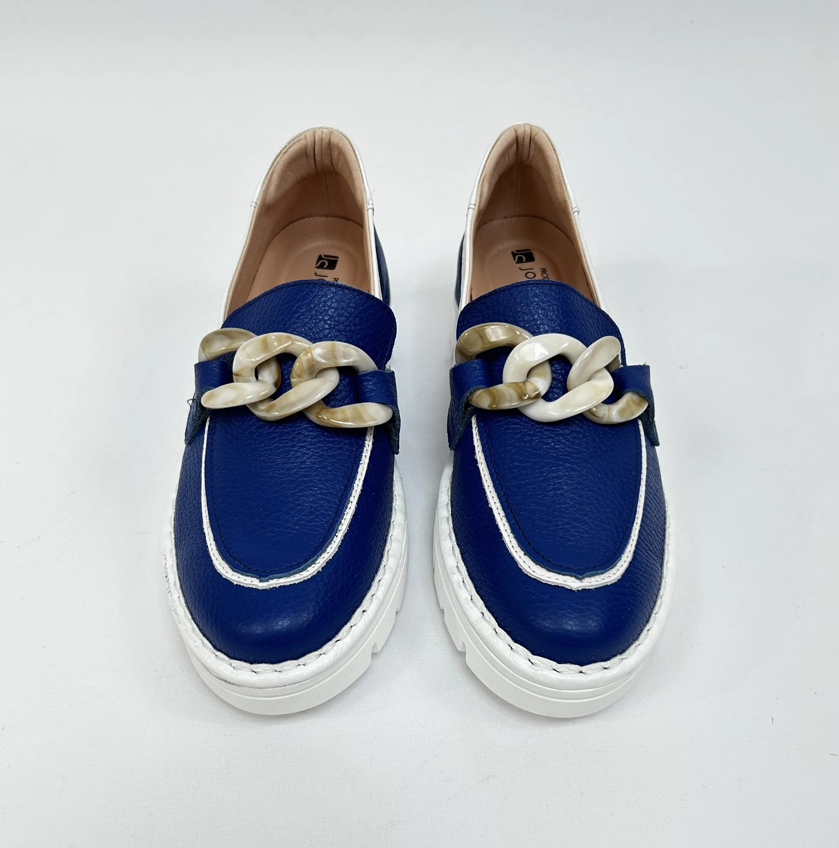 JOSE SAENZ Blue Loafers