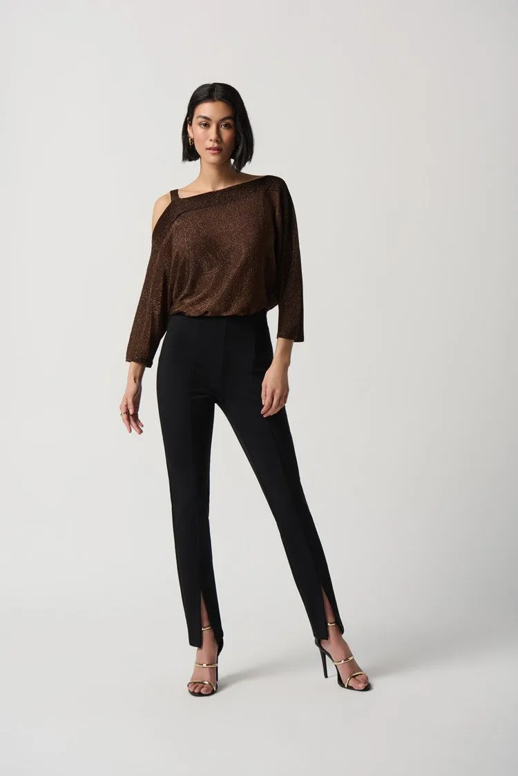 Joseph Ribkoff Sweater Knit One-Shoulder Top # 234916