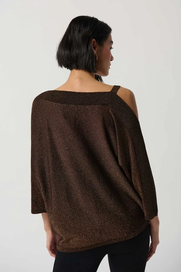 Joseph Ribkoff Sweater Knit One-Shoulder Top # 234916