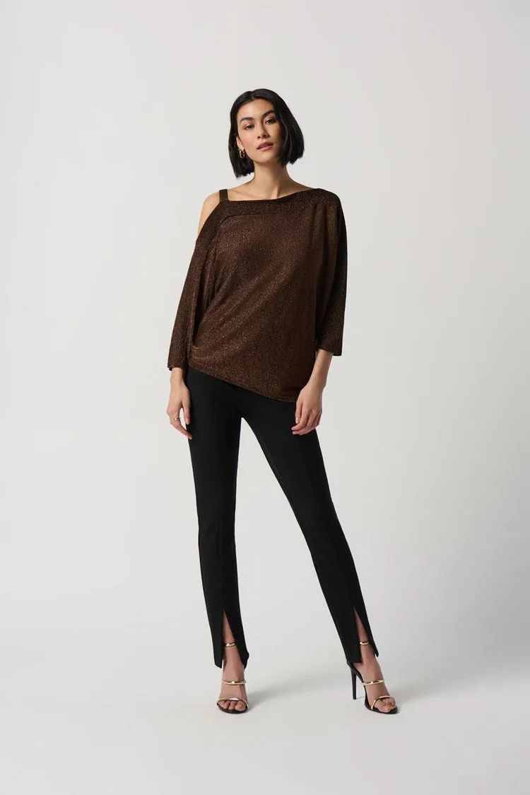 Joseph Ribkoff Sweater Knit One-Shoulder Top # 234916