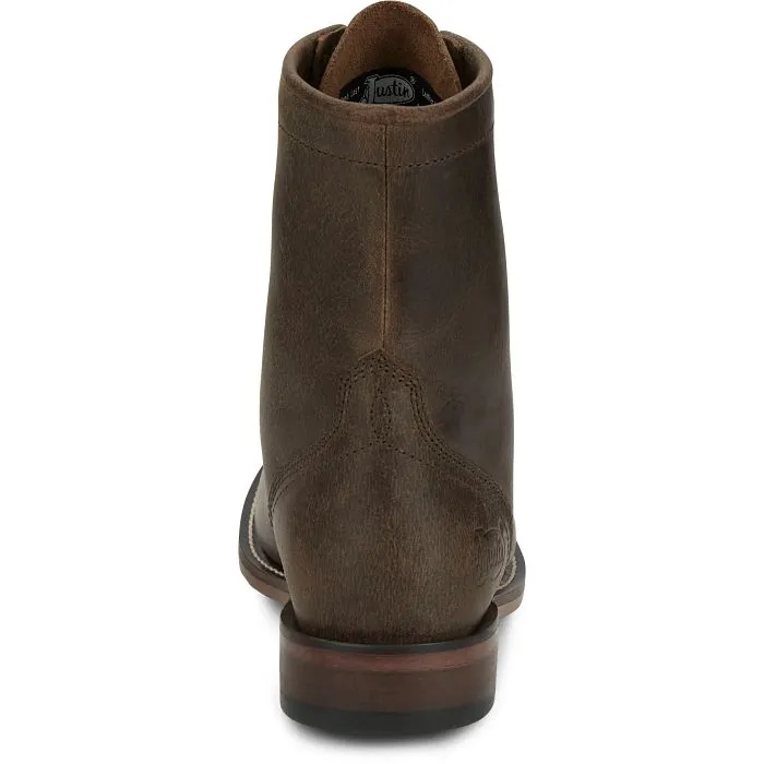 Justin Boots Women's 7" McKean Lace-Up Roper Western Boots